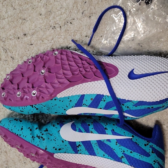 COPY - Nike Zoom Rival S 9Hyper Jade Paint Splatter - Picture 5 of 10